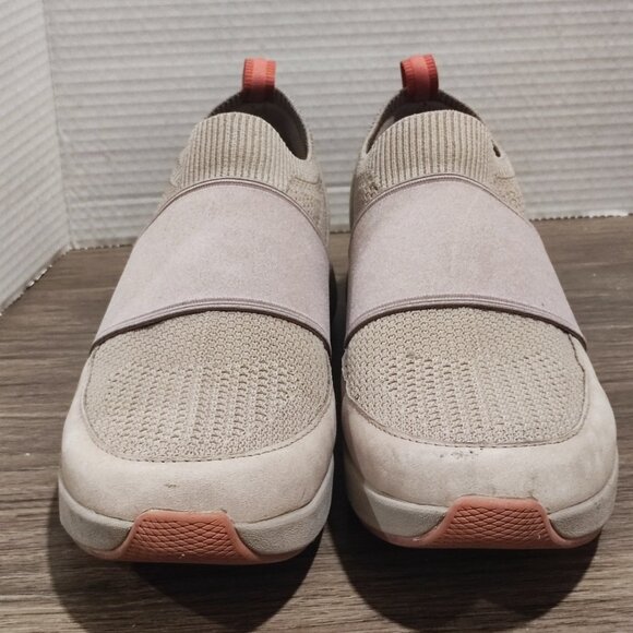 Clarks Wave 2.0 Step knit slip-on sneakers women's sz 10 stone colour waterproof - Picture 3 of 16